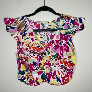 Floral Colorful Crop Top